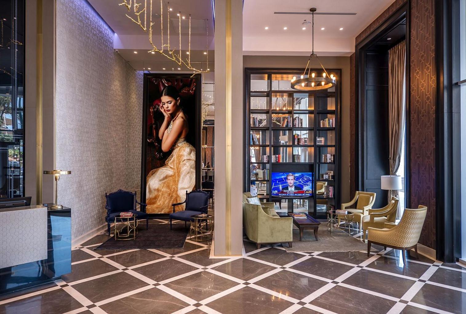 David Tower Hotel Netanya By Prima Hotels - 16 Years Plus Eksteriør billede The lobby of the hotel