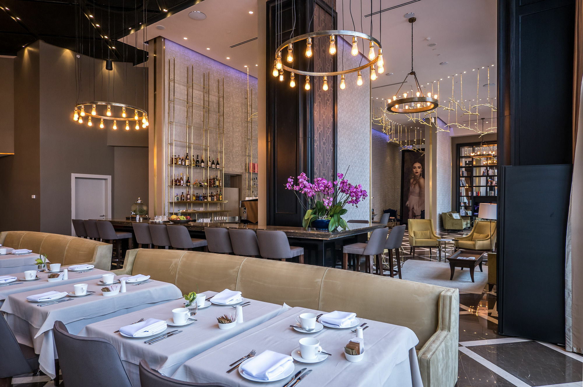 David Tower Hotel Netanya By Prima Hotels - 16 Years Plus Eksteriør billede The interior of the restaurant
